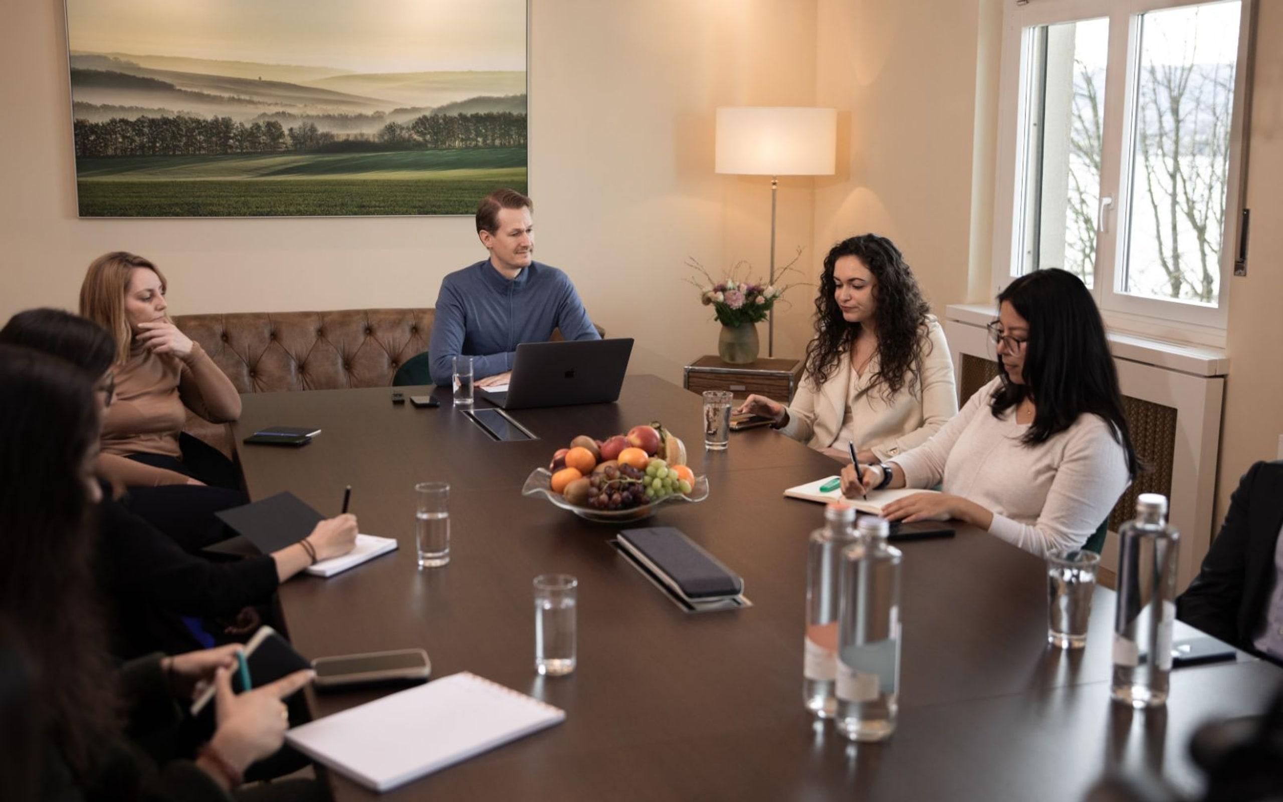 The Paracelsus Recovery clinical team in session at its Zurich clinic